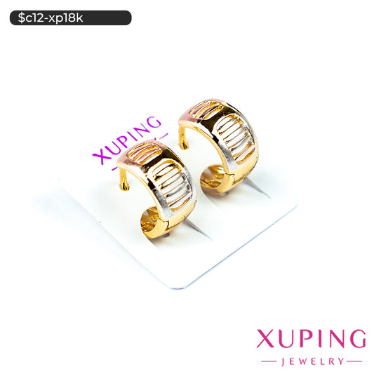 Aretes en 3 tonos