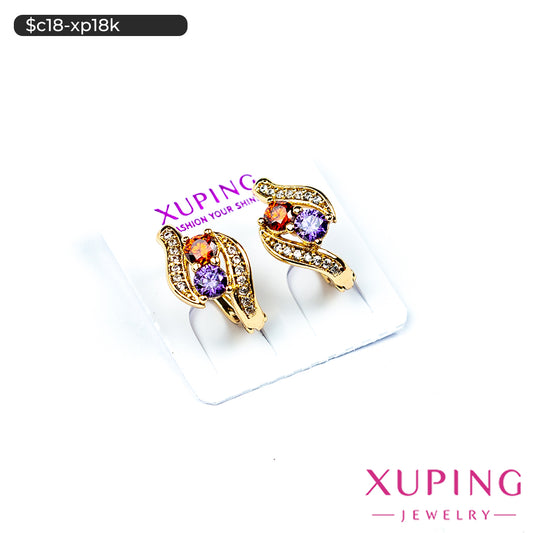Aretes de diseño orgánico