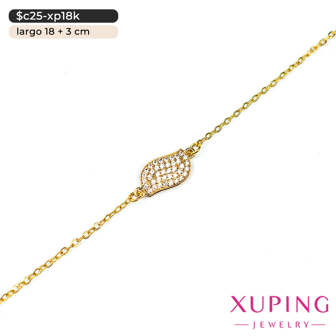 Pulsera con diseño orgánico | 18 cm