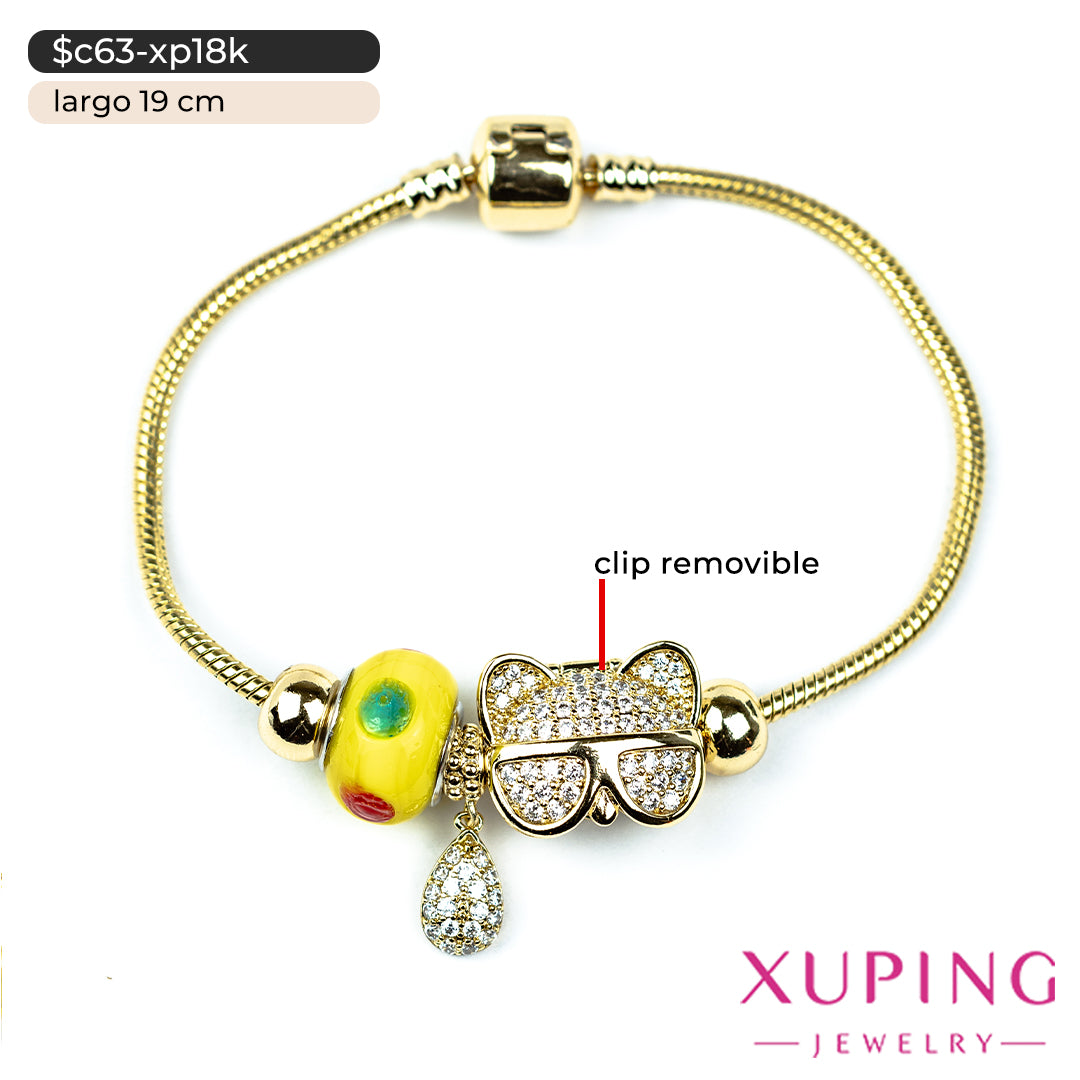 Pulsera de perro con dijes | 19 cm
