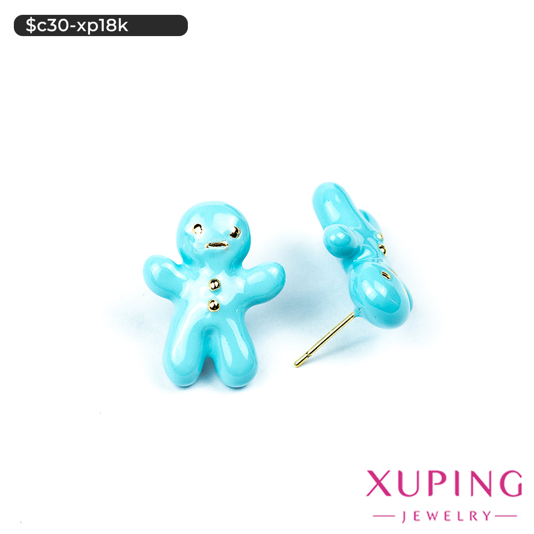 Aretes pegados de galleta de jengibre