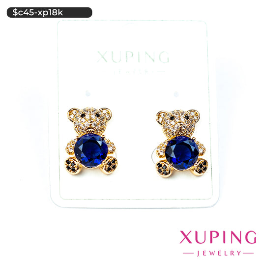 Aretes pegados de oso