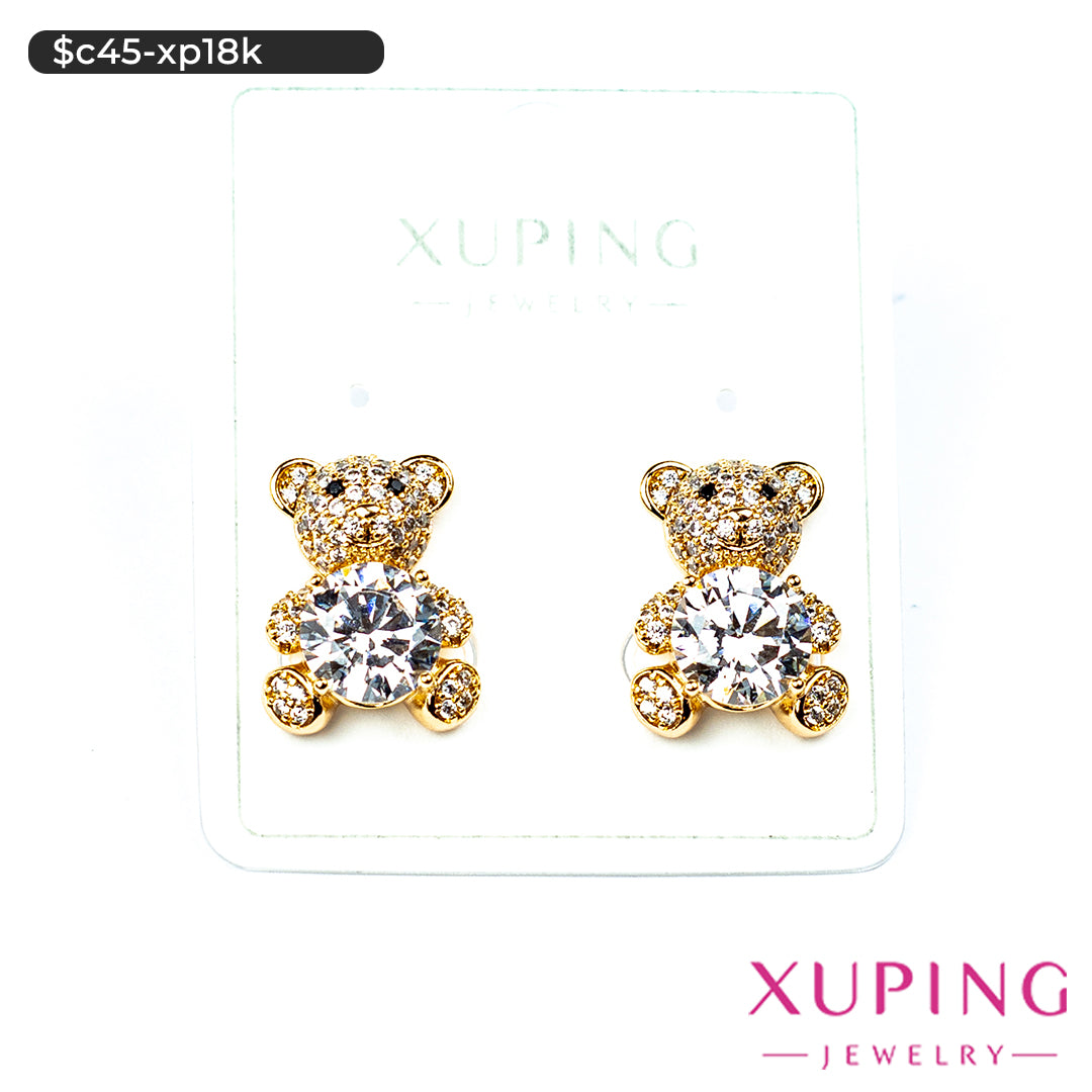 Aretes pegados de oso