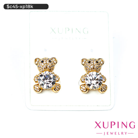 Aretes pegados de oso