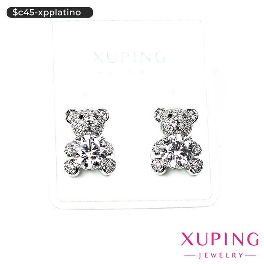 Aretes pegados de oso