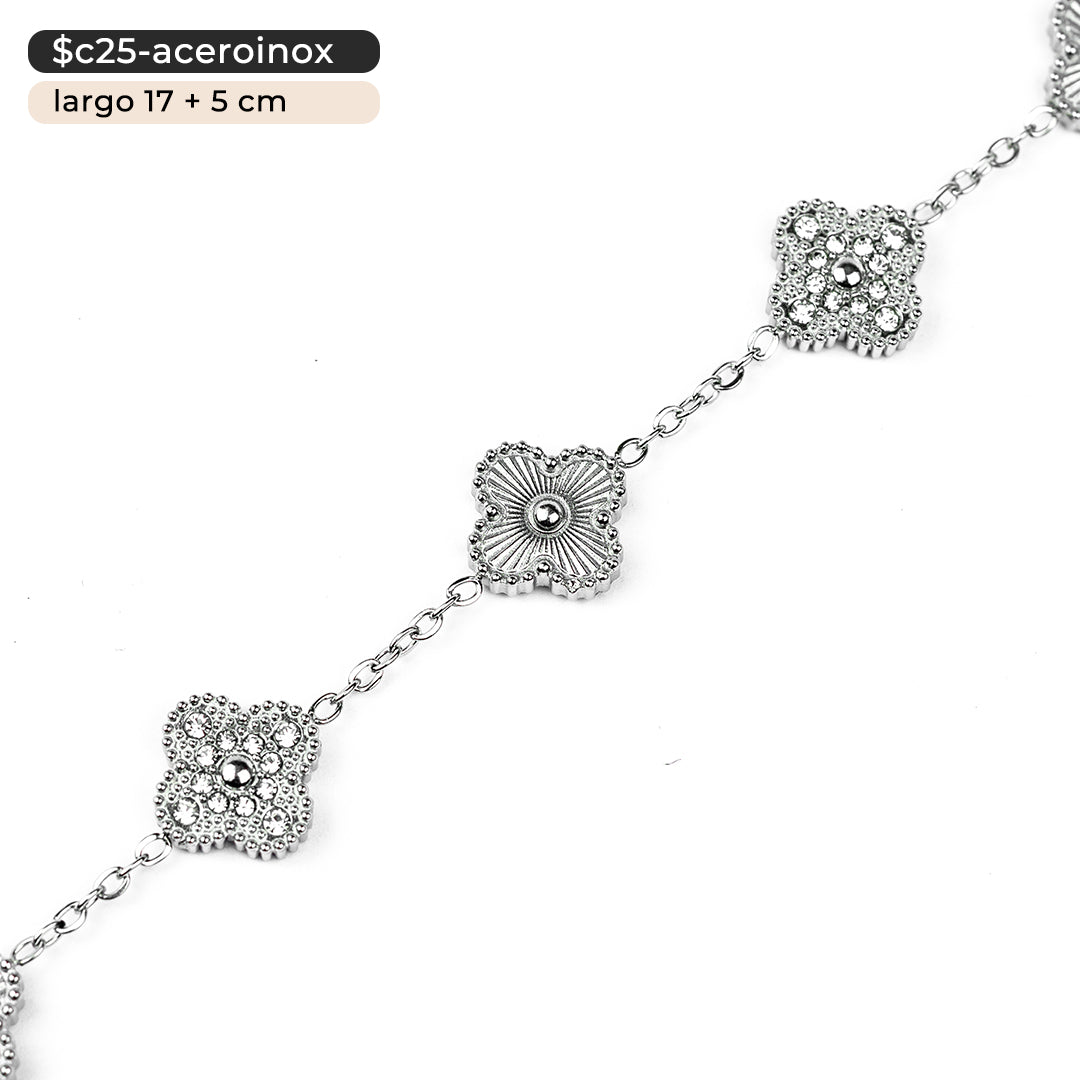 Pulsera de tréboles | 17 cm