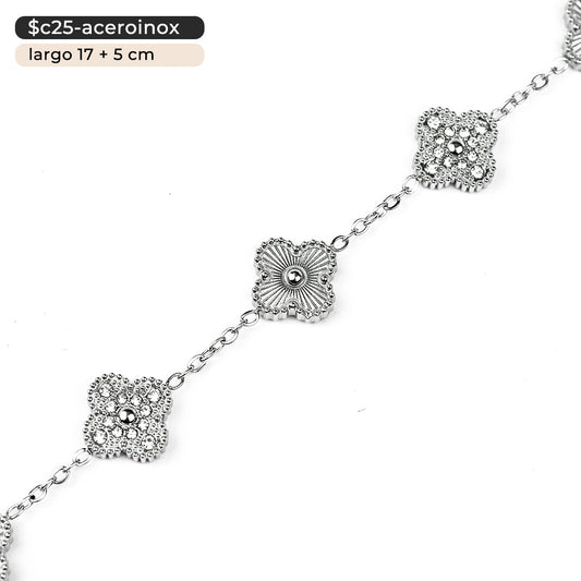 Pulsera de tréboles | 17 cm