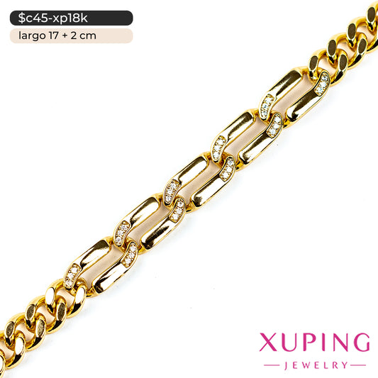 Pulsera eslabón cubano | 17 cm