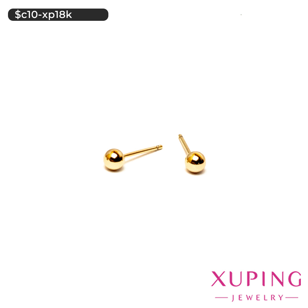 Aretes pegados de bolita