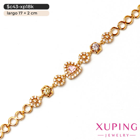 Pulsera de hexágonos | 17 cm