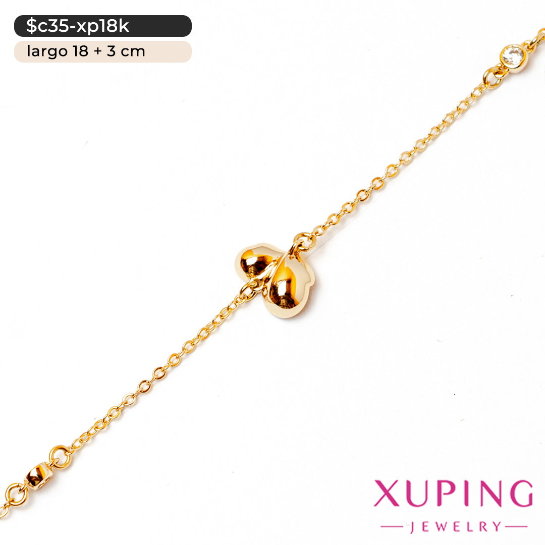 Pulsera de corazón | 18 cm