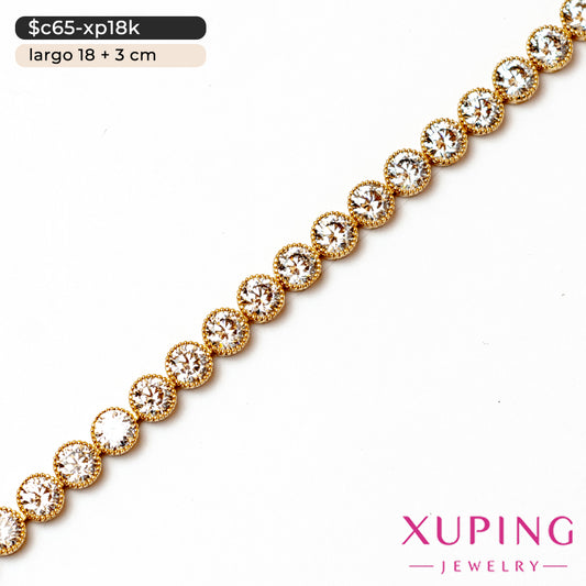 Pulsera de círculos | 18 cm