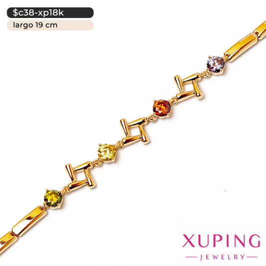 Pulsera de cuadrados | 19 cm
