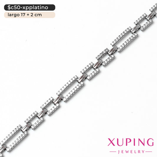 Pulsera de rectángulos | 17 cm