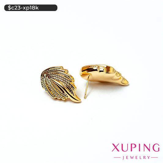 Aretes chunky de hoja