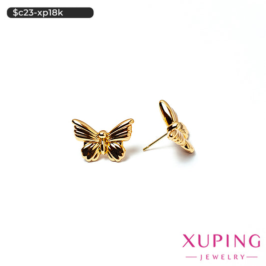 Aretes chunky de mariposa