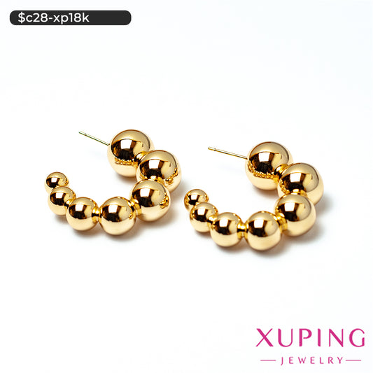 Aretes chunky de esferas