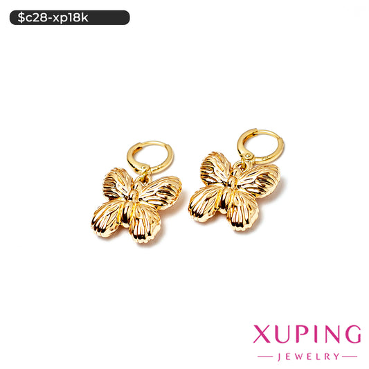 Aretes chunky de mariposa
