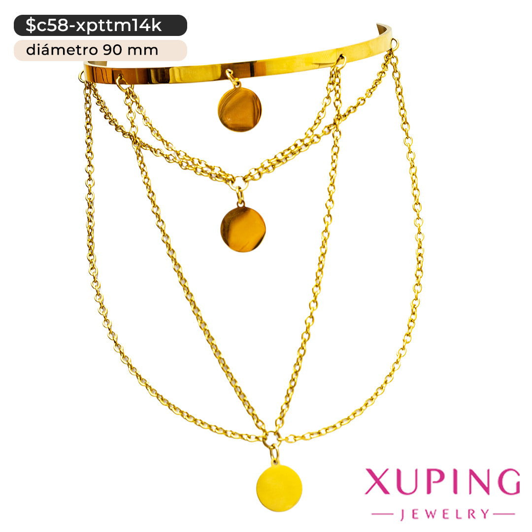 Brazalete para brazo en 14K | Ø 90 mm