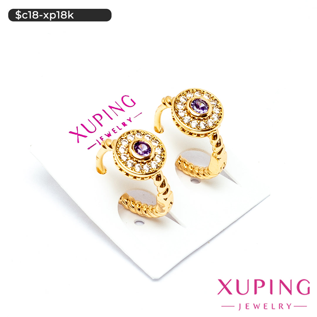 Aretes de doble círculo