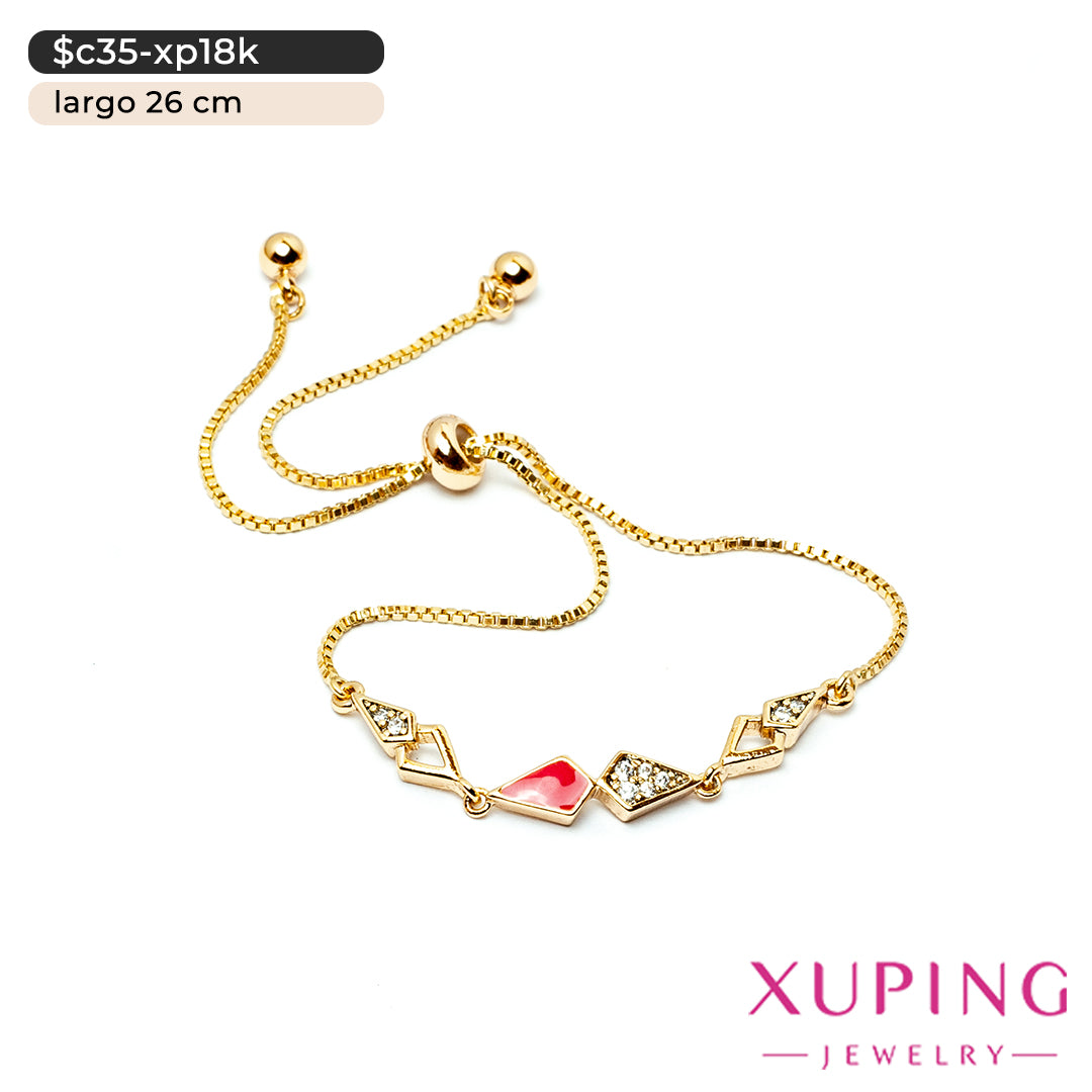 Pulsera ajustable de prismas | 26 cm