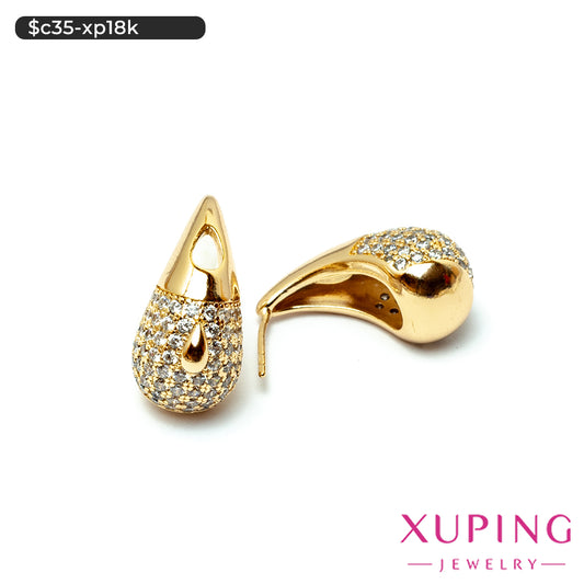 Aretes de gota con zirconias