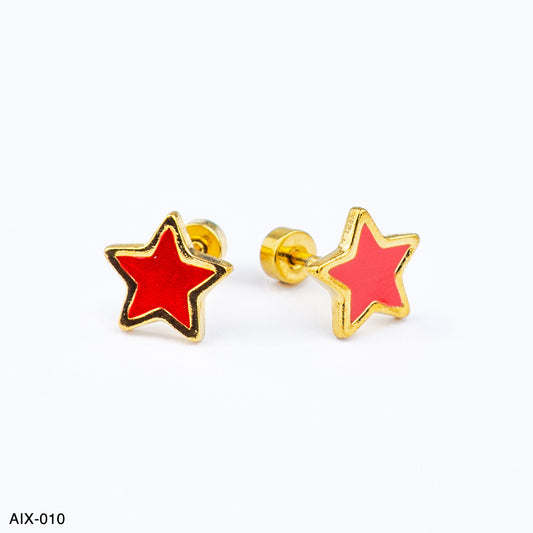 (AIB_00060) Aretes pegados de estrella