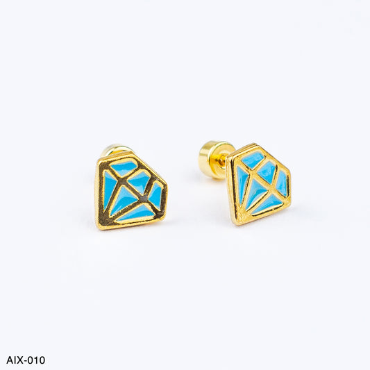 (AIB_00051) Aretes pegados de diamante