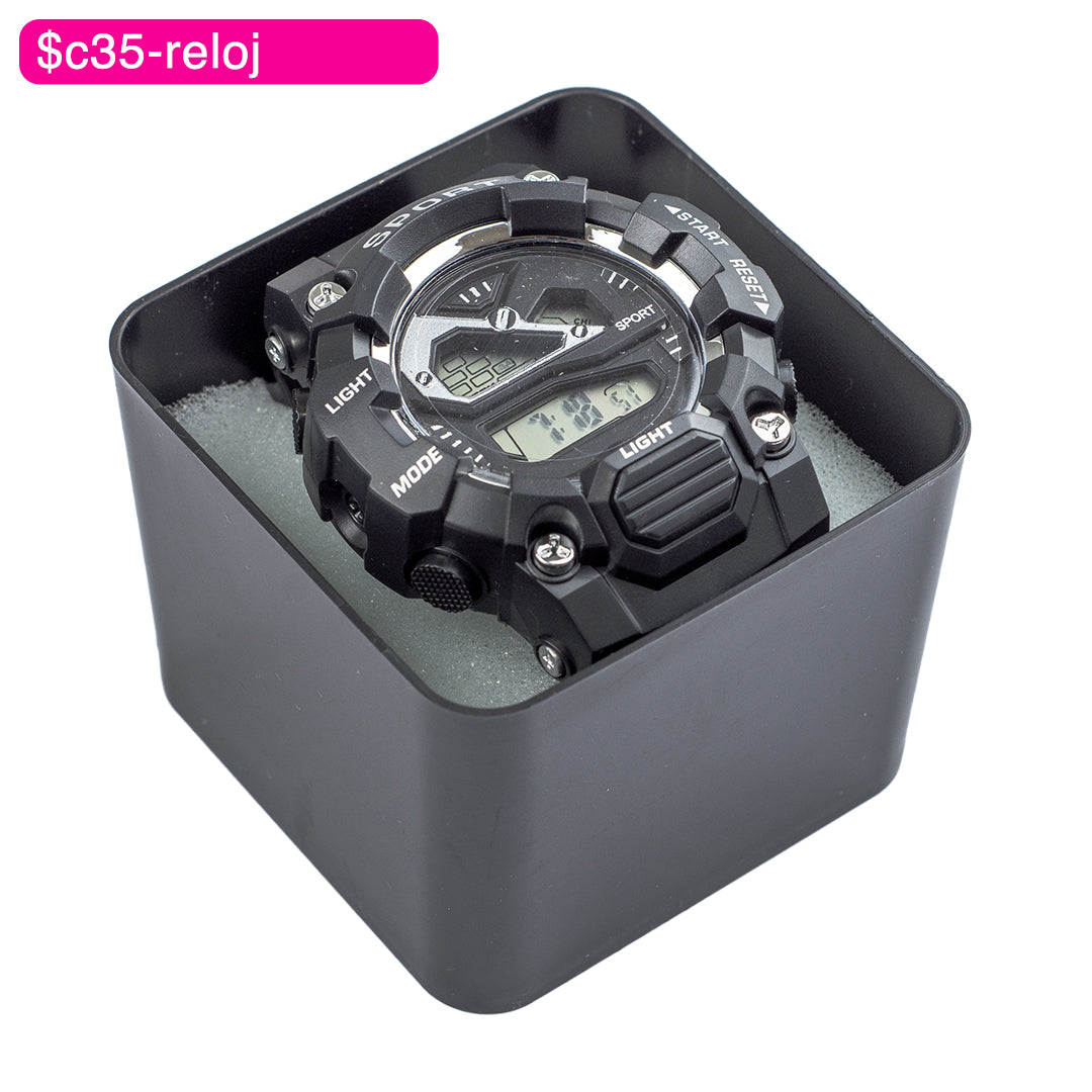 (BZR_00176) Reloj digital triángulo