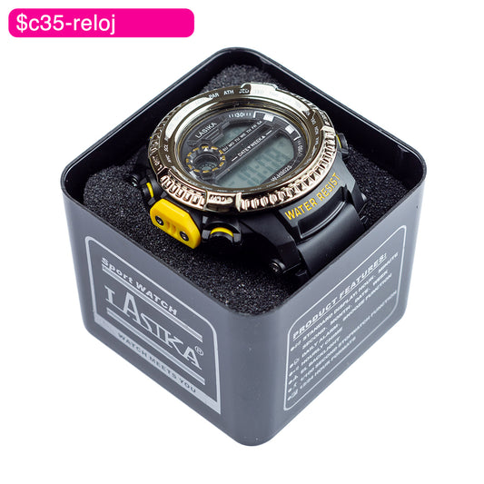 (BZR_00184) Reloj digital orilla troquelada