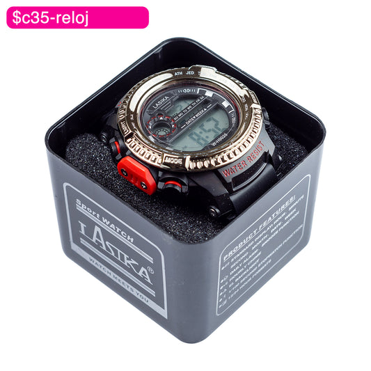(BZR_00184) Reloj digital orilla troquelada