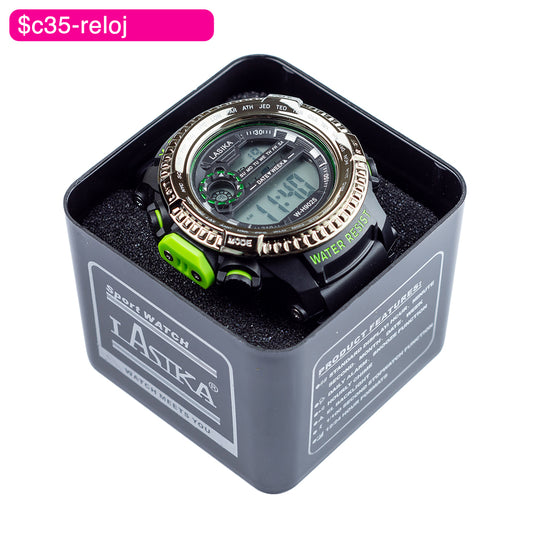 (BZR_00184) Reloj digital orilla troquelada