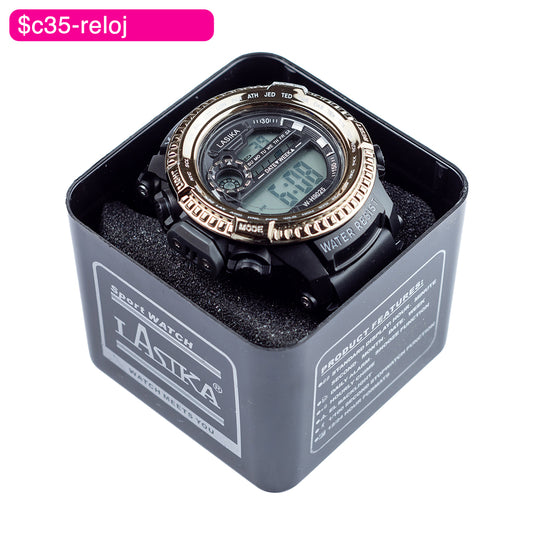 (BZR_00184) Reloj digital orilla troquelada