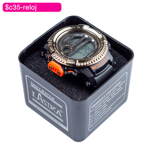 (BZR_00184) Reloj digital orilla troquelada