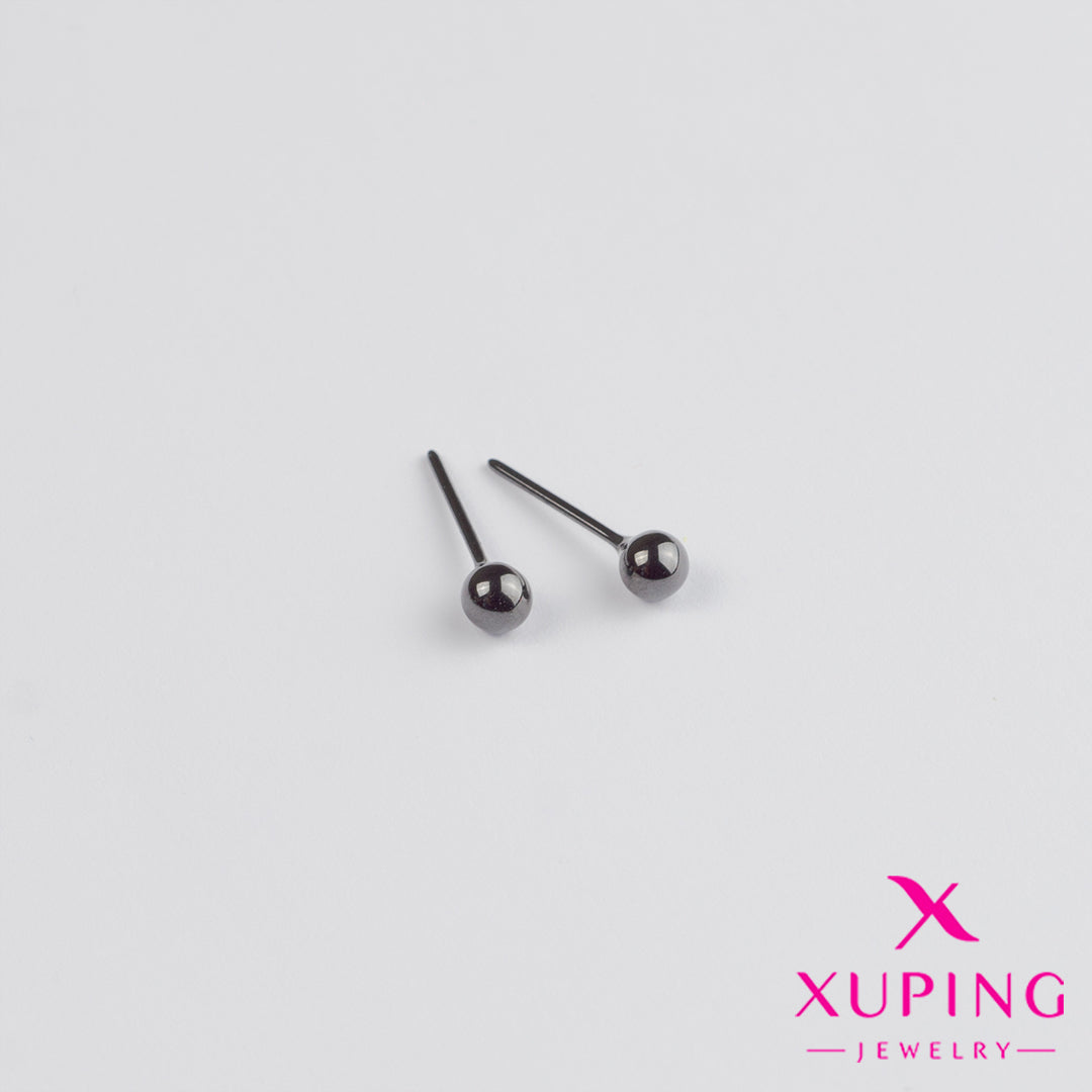 (XPB_01885) Aretes pegados de bola - acero inoxidable