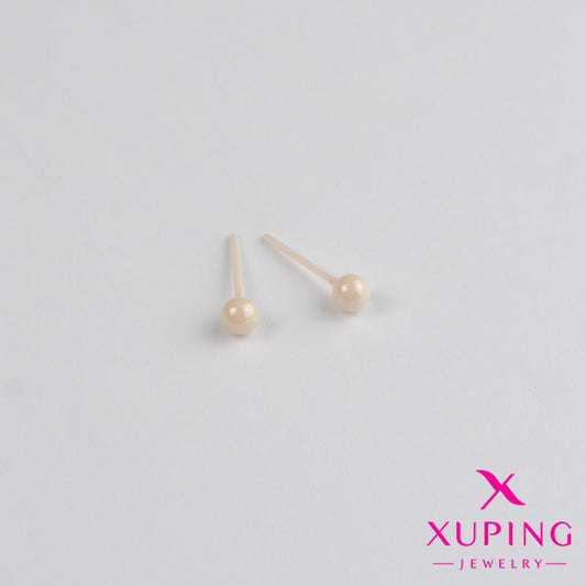 (XPB_01891) Aretes pegados de bola - acero inoxidable