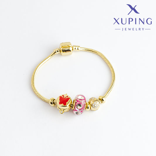 (XPH_00019) Pulsera con charm de mariposa