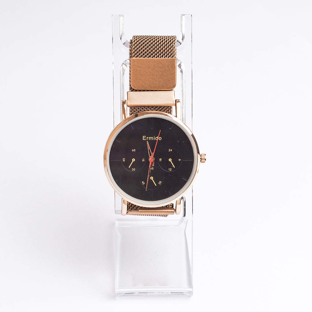 (BZR_00016) Reloj análogo con pulsera de imán